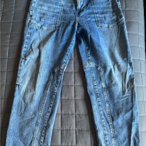 Pilcro Light Blue Straight Leg Jeans